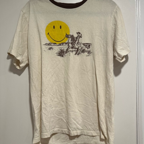 Unisex RSQ Sz: S Smiley Originals Western Skeleton Sunshine Cowboy Tee. - Picture 1 of 12